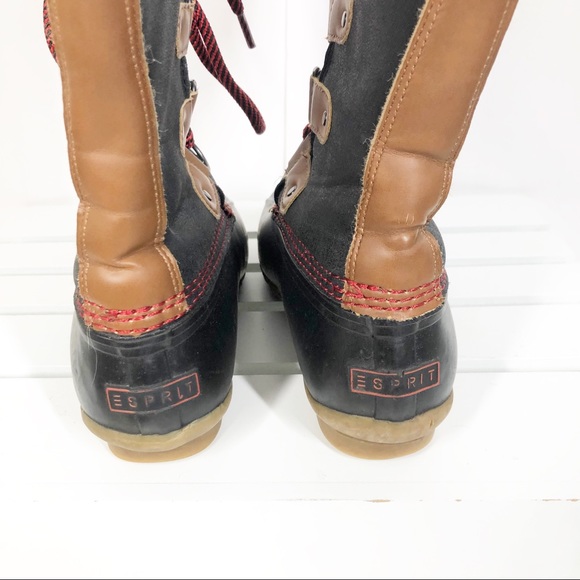 ESPRIT Belinda fuzzy lined DUCK winter boots size women’s 6 EUC WARM!! - Picture 5 of 9